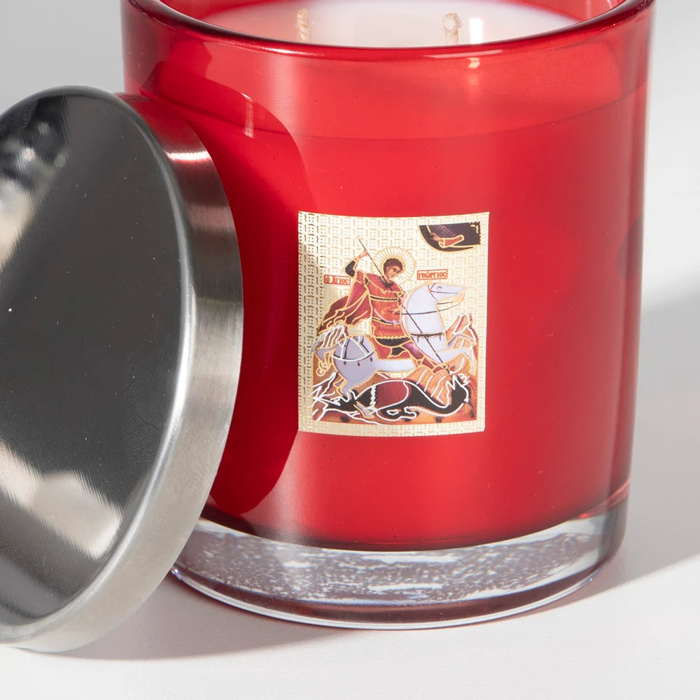 St George Red Icon Candle
