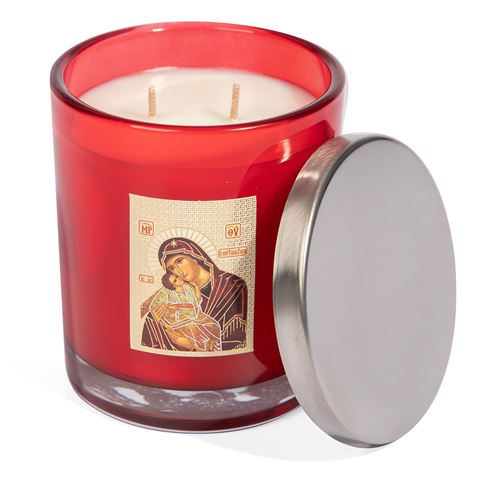 Large Red Icon Oxford Candle