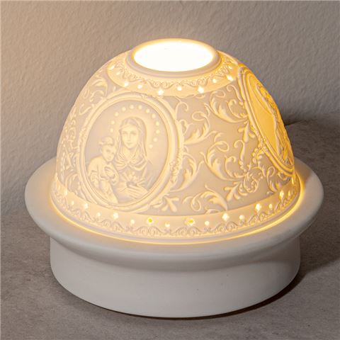 Sacret heart LED porcelain dome