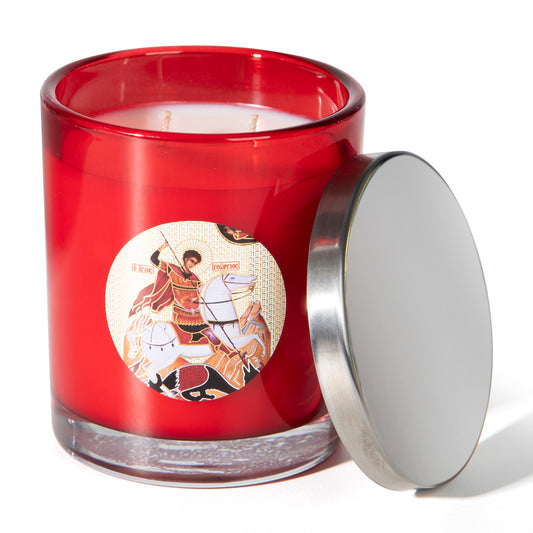 St George Red Icon Candle