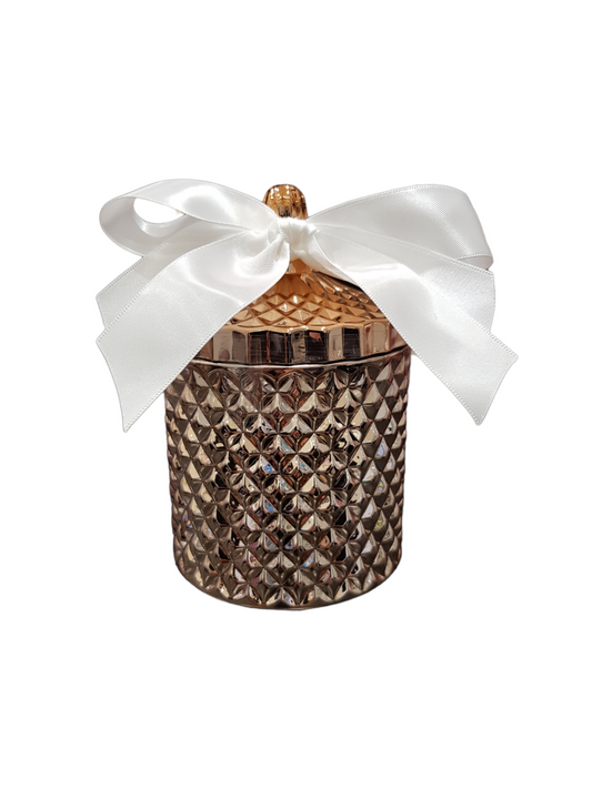 GEO CANDLE ROSE GOLD