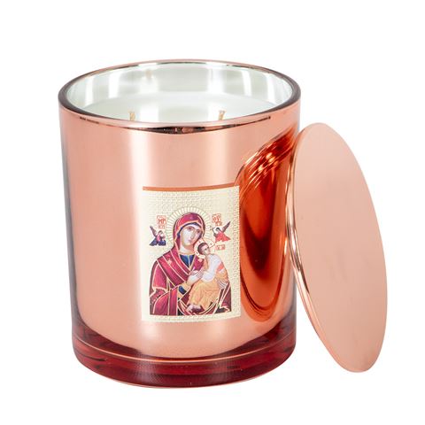 Large Rose Gold Icon Oxford Candle
