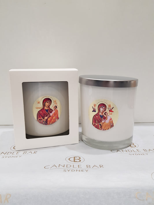 XL White Icon Candle Livani