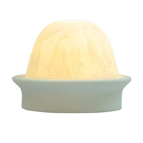Mother Mary LED porcelain light dome.